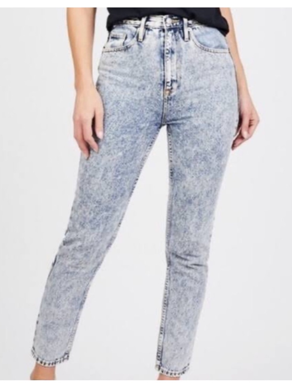 Juicy Couture High-Rise Acid Wash Jeans